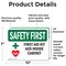 Signmission First Aid Kit AED Inside Cabinet With Symbol, 10 in W x Rectangle, Vinyl Decal OS-2PACK-SF-D-710-L-10622 - alternate 5